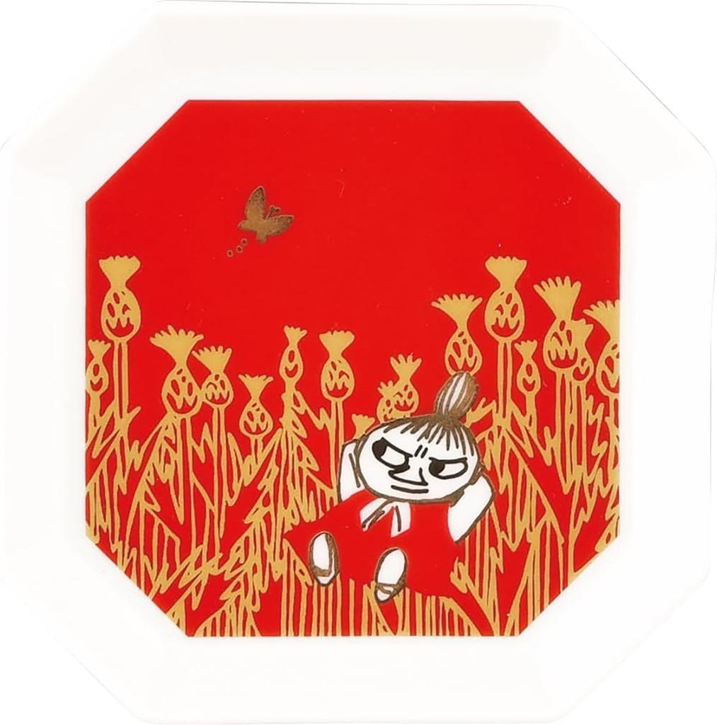 Moomin Special Square Side Tableware 11 x 11 Jubako Cherry Blossom New First Miscellaneous Made in "Festival Day" Plate, Plate, 4-Piece Set, Approx.