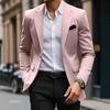 Men Slim Fit Single Breasted Solid Color Long Sleeve Casual Blazer