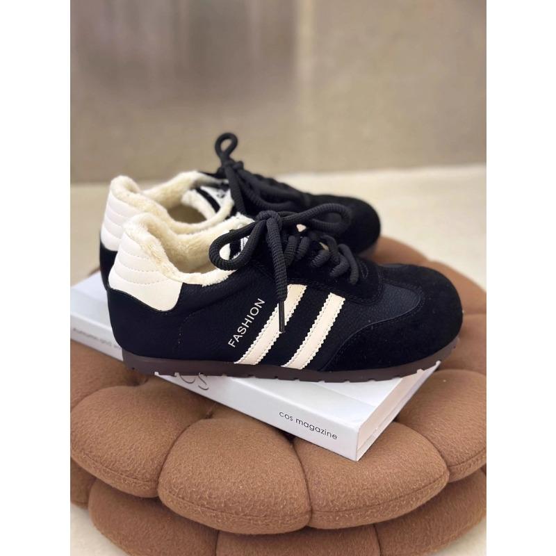 Warm and Velvet Women's New Autumn and Winter Sports Shoes Fluffy Shoes Casual Cotton Shoes