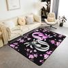 Kawaii Axolotl Area Rug for Girls, Space Moon Print Rug Kids Farm Animal for Bedroom Living Room Decoration Non Slip Carpet