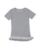 WHEN YOU MOVE Asymmetrical Shirred Frill Lace T-Shirt (3 Colors)