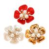 3 Stück Künstliche Perlenblumen-Dekorationen Strassblumen Schmuckzubehör Funkelnde Blumenakzente für DIY Bastelschmuck Brosche Haarschmuck