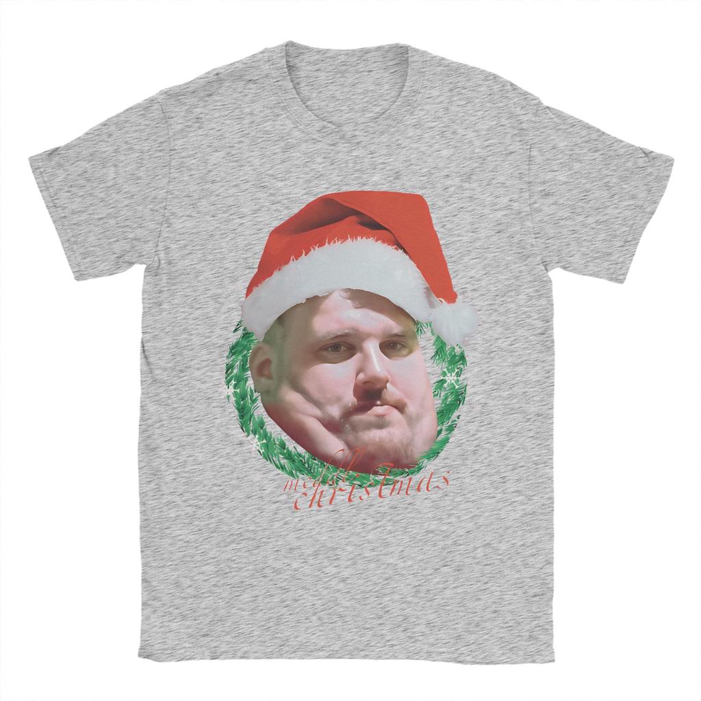 Meddl Xmas Christmas Lord Drachenlord Meme T Shirt for Men Cotton TShirt Crewneck Rainer Winkler Tee Shirt Short Sleeve Clothes