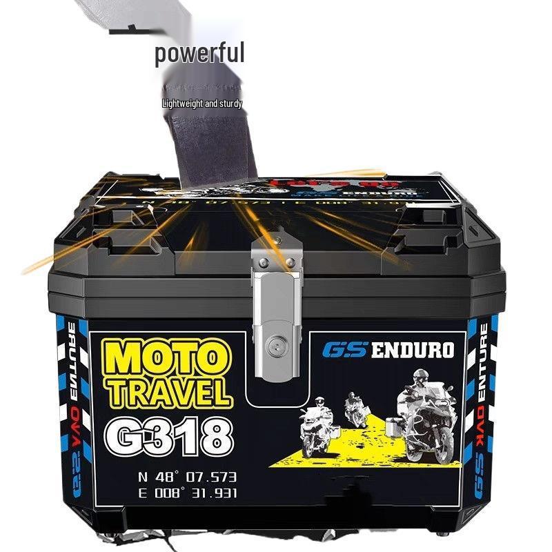 Waterproof, thickened extra-large tail box for electric vehicles and motorcycles, compatible with Ninebot and Niu.