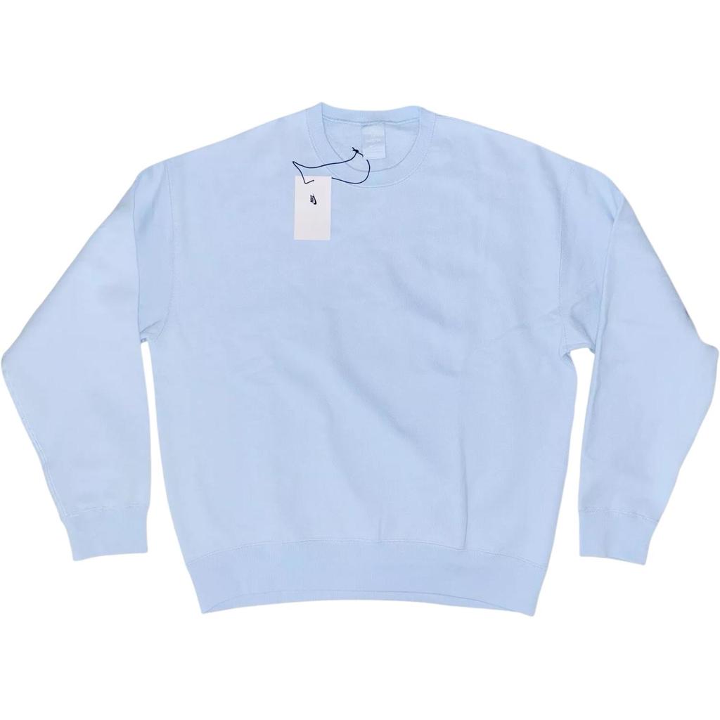 Nike Solid Color Crew Neck Pullover Long Sleeve Sweatshirt Men Sweatshirt Cobalt-Blue FQ3553-441