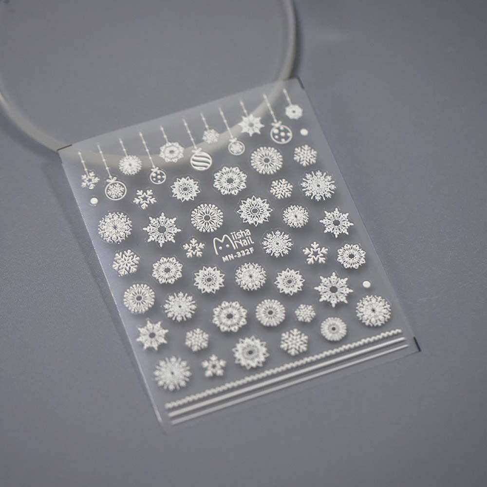 Nail Art Decoration Christmas Nail Stickers Nail Accessories Christmas Nail Decals Colorful Lady