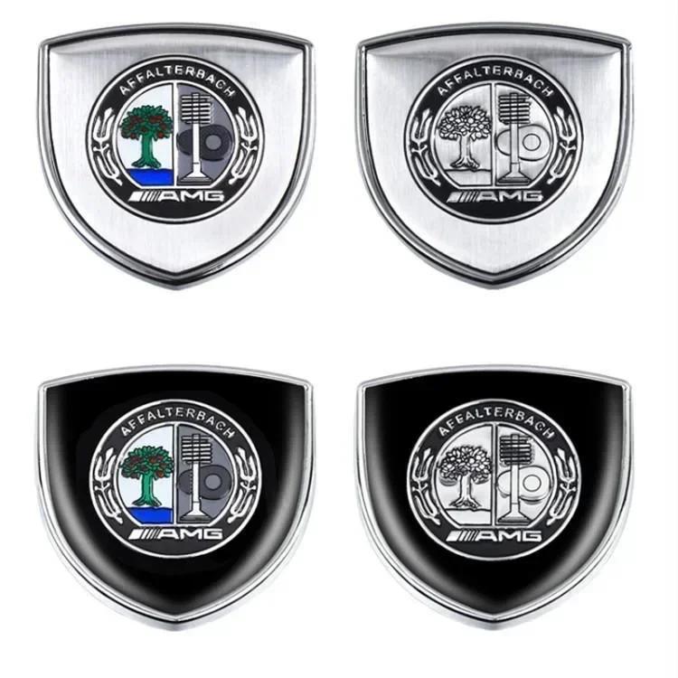 C200 E200 New 2025 For Mercedes Benz 2 Pieces 3D Metal Car Window Trunk Emblem Decor Sticker For Mercedes Benz AMG W253 X253 X20