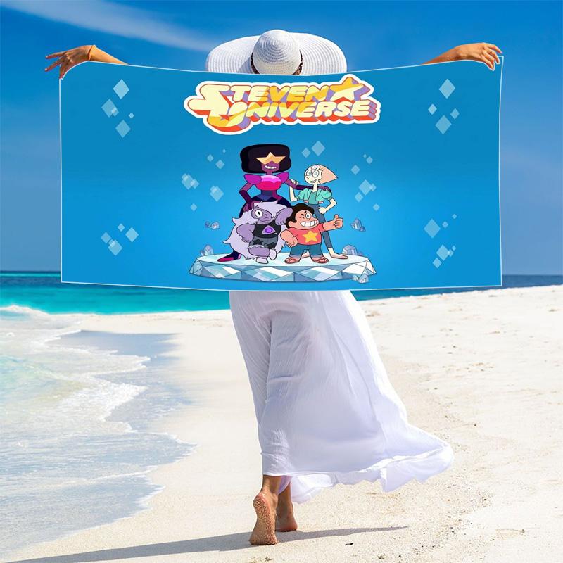 Steven Universo Print Beach Towel, Large Soft Quick Dry Towel for Beach Camping Swimming