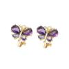 Fashion Copper Ear Clips, Fashionable Personalized Butterfly Shape Zircon No Ear Piercings Earrings