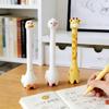 Practical Gel Pen Cartoon Character Shape Silicone Ergonomic Standing Pen Perfect for Writing Fun and Smooth Inks Flows