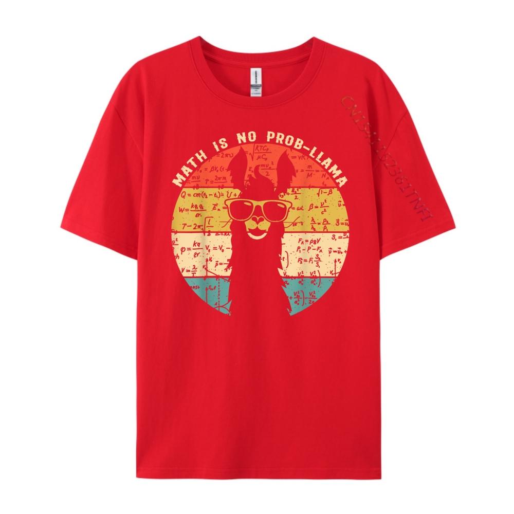 

Math is No Prob Llama Math Llama Teacher Oversized T Shirt Men New Shirts And TShirts Lovers Day S