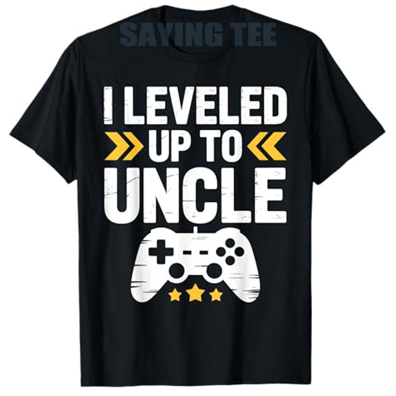 I Leveled Up To Uncle Saying Tee Funny Video Gamer Art for Men From New Promoted To Uncle T-Shirt Pregnancy Announcement Clothes S разноцветный