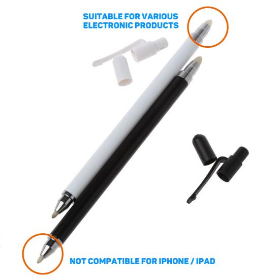 Dual Soft Nibs Capacitive Stylus Pen Touch Screen for Smart Phone/Tablet/Laptop