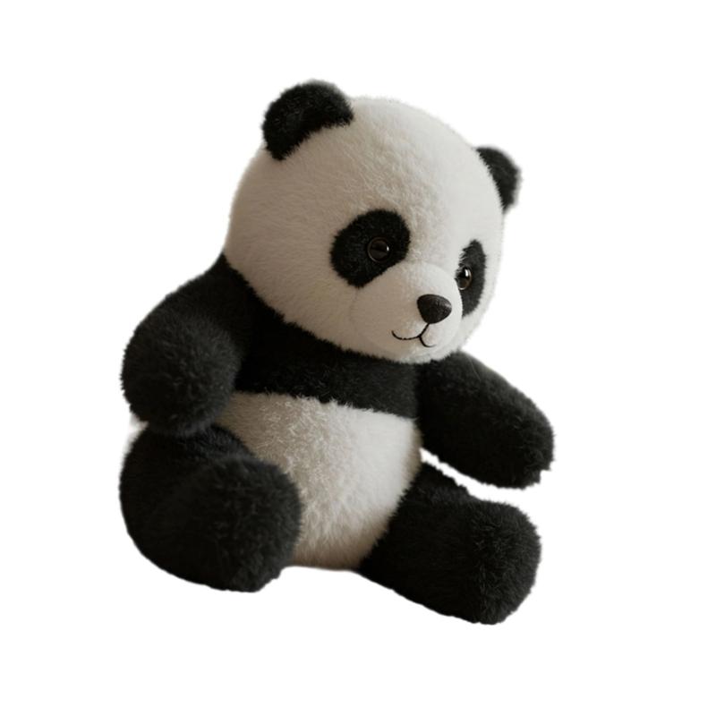 Cute Panda Soothing Desk Plush Plush Toy With Premium PP Cotton For Childrens Room Decors Christmas Gift