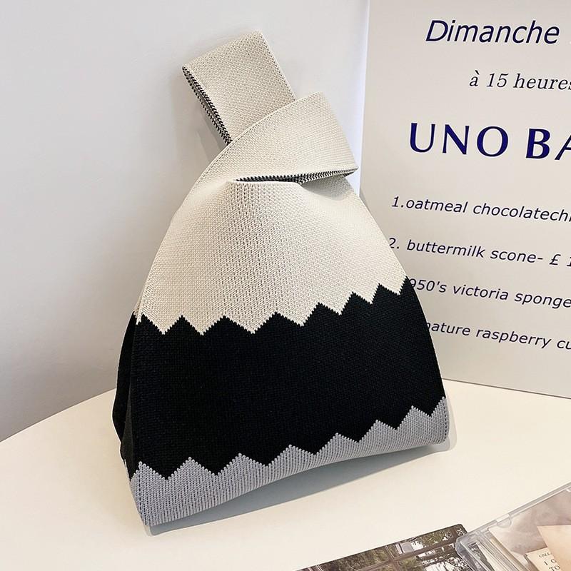 High quality thickened birthday banquet baby gift bag knitted bag gift woven bag handbag tote bag women's bag