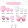 Balloon Set Round Arch Birthday Theme Party Girl Baby First Year Full Moon Party Inflatable Bow