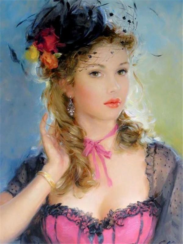 Elegant Woman Diamond Painting Tool Indoor Painting Picture Diamond 5d Fast Delivery Mosaic Embroidery Full Art