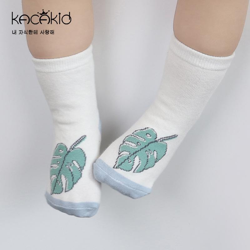 Ny Ankomst Nyfödd Babysockar Tecknad 100% Bomull Barn Babysockar Halkfria Spädbarn Bomullssockar