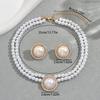 Elegant Pearls Necklace and Earrings Set for Weddings Parties Daily Wear