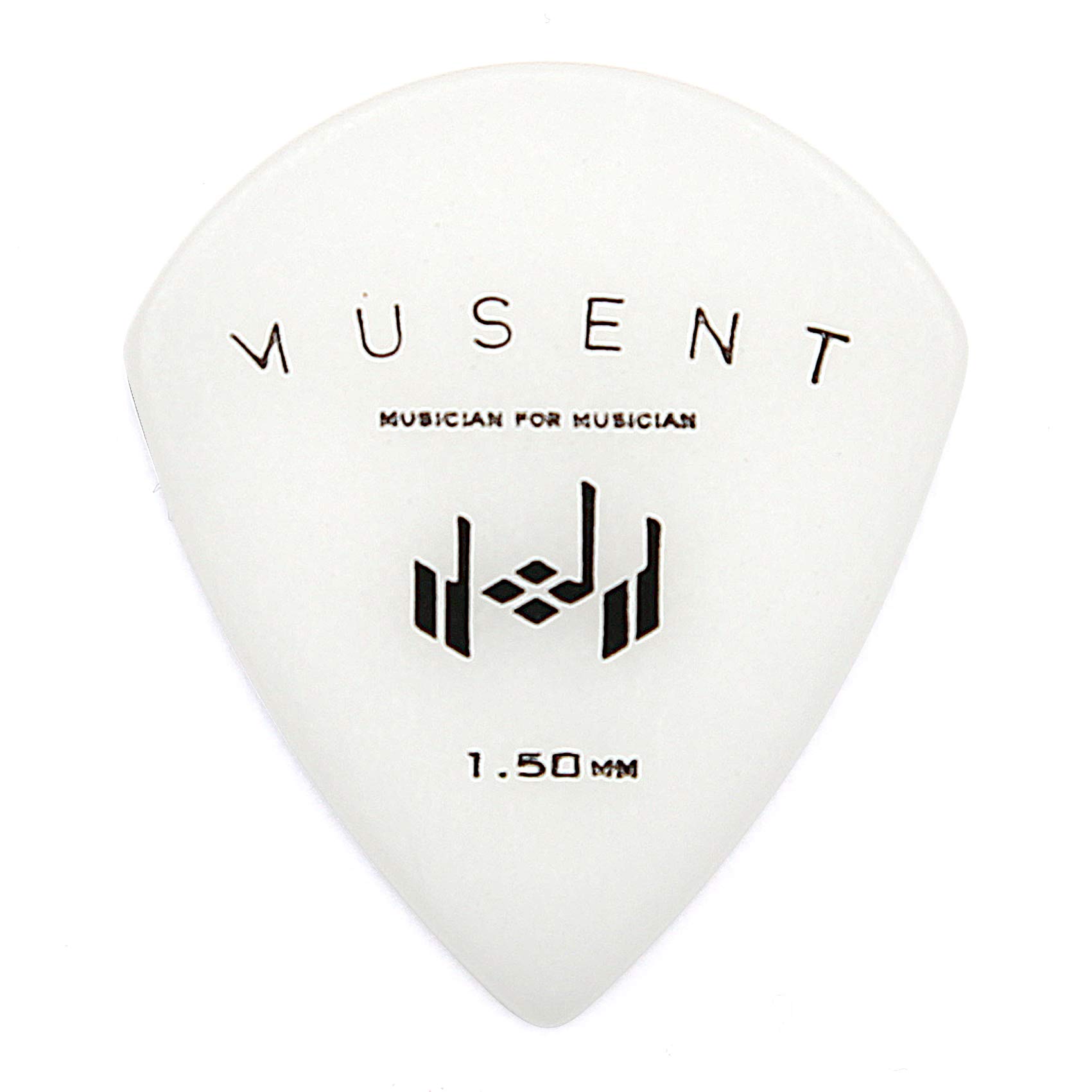 

Musent Small Teardrop Picks Pack of Jazz Thick Polyacetal 30, Style, 1.5mm MSSMTDPK0015-WHT-30P