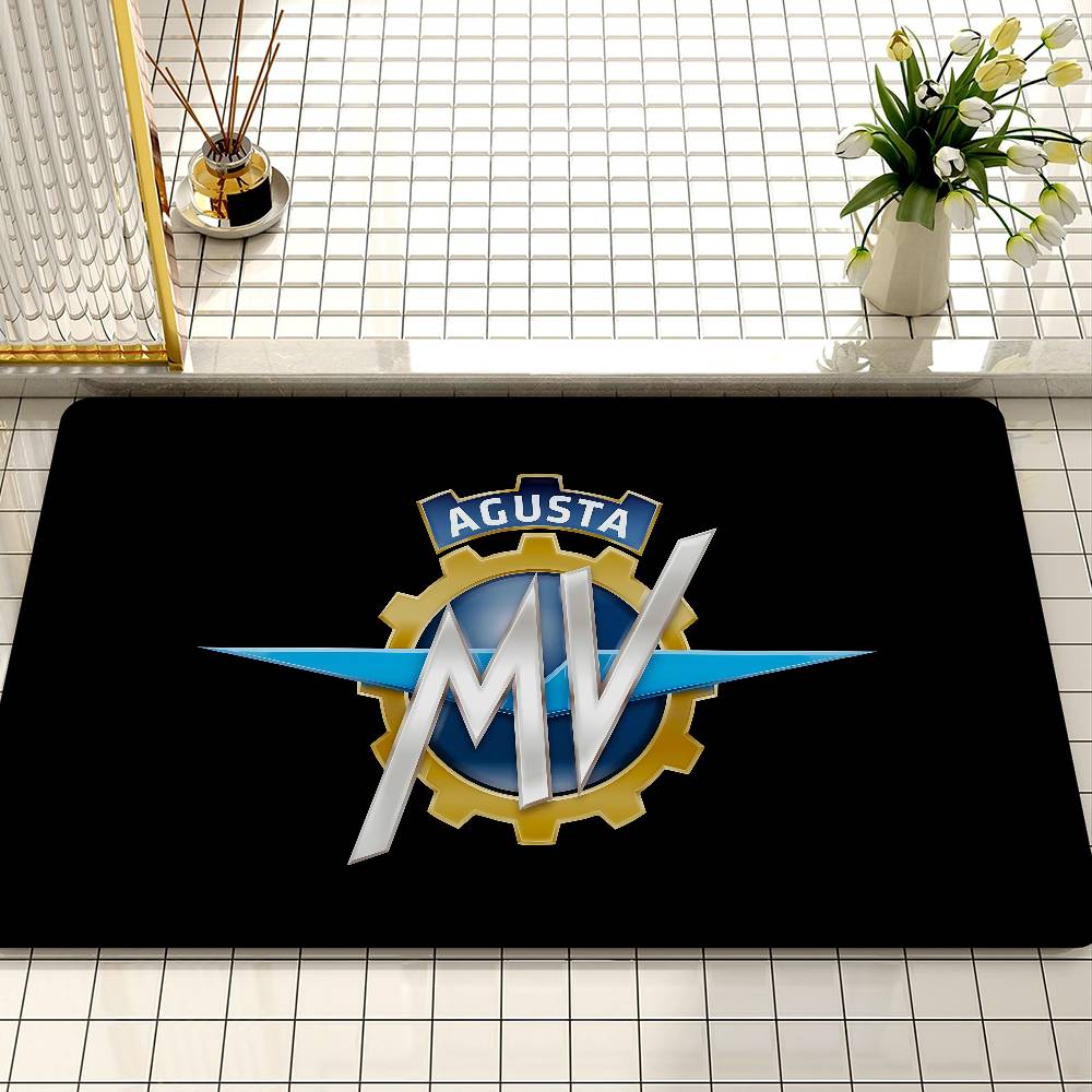 M MV A Agusta Door Mat Washable Non Slip Living Room Sofa Chairs Area Mat Kitchen Doormat Area Rug