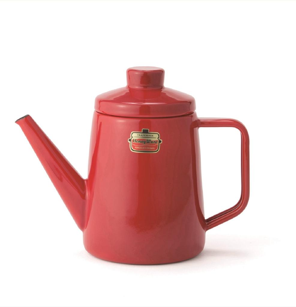 Fuji Enamel Drip Pot, Solid, 1.0L, Red, SD-1.0DP R