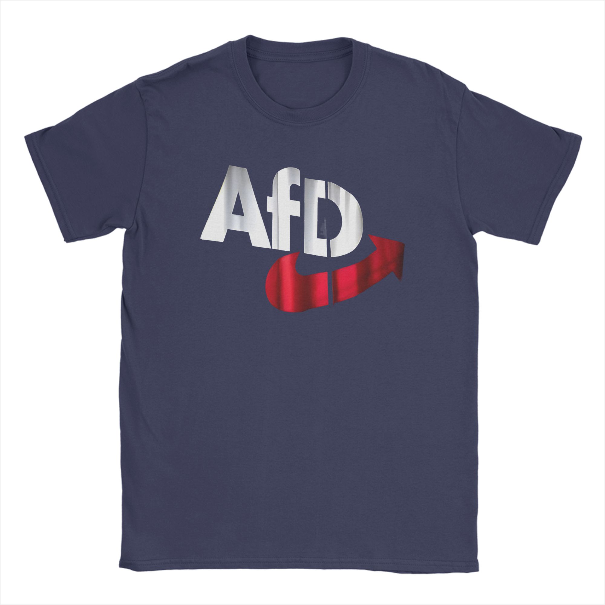 

Альтернативна футболка AfD Німеччина Логотип AFD Німецький Модні футболки З коротким рукавом Футболка Y2K Бавовняна З круглим вирізом Одяг великих розмірів L