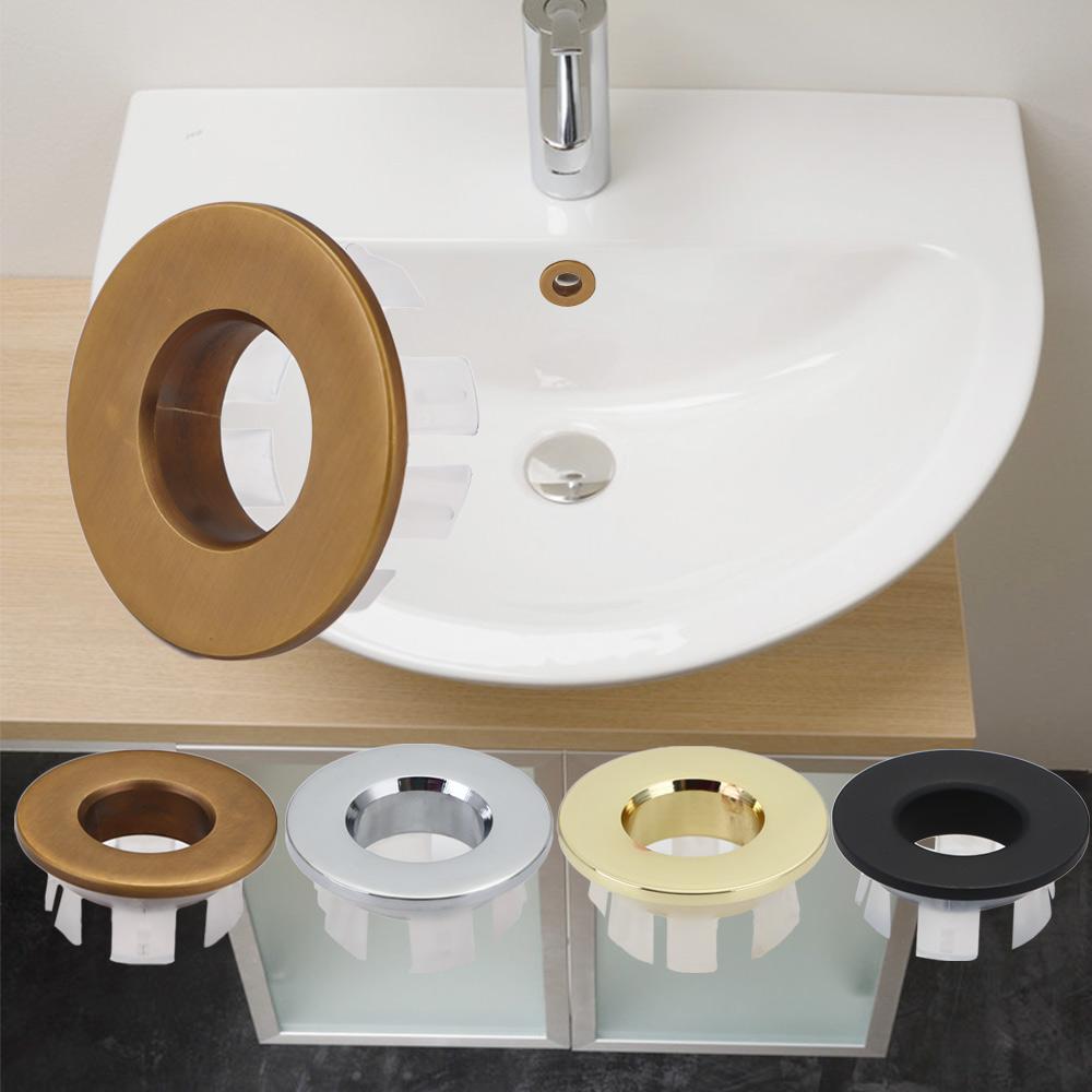 Bathroom Basin Faucet Sink Overflow Cover Brass Six-foot Ring Insert Replacement
