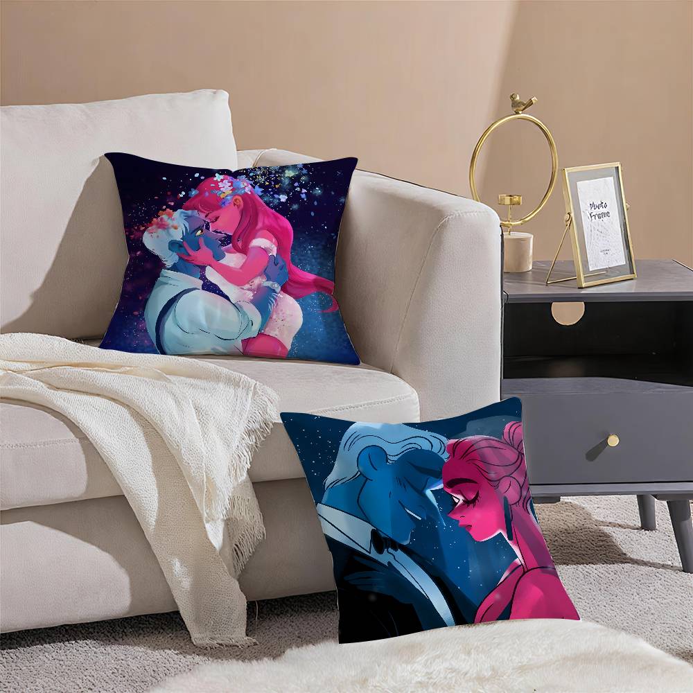 Anime L-Lore Olympus-S Comics Pillow Case Comfort Sofa Bed Silky elegant Invisible zipper Decorative cushion cover