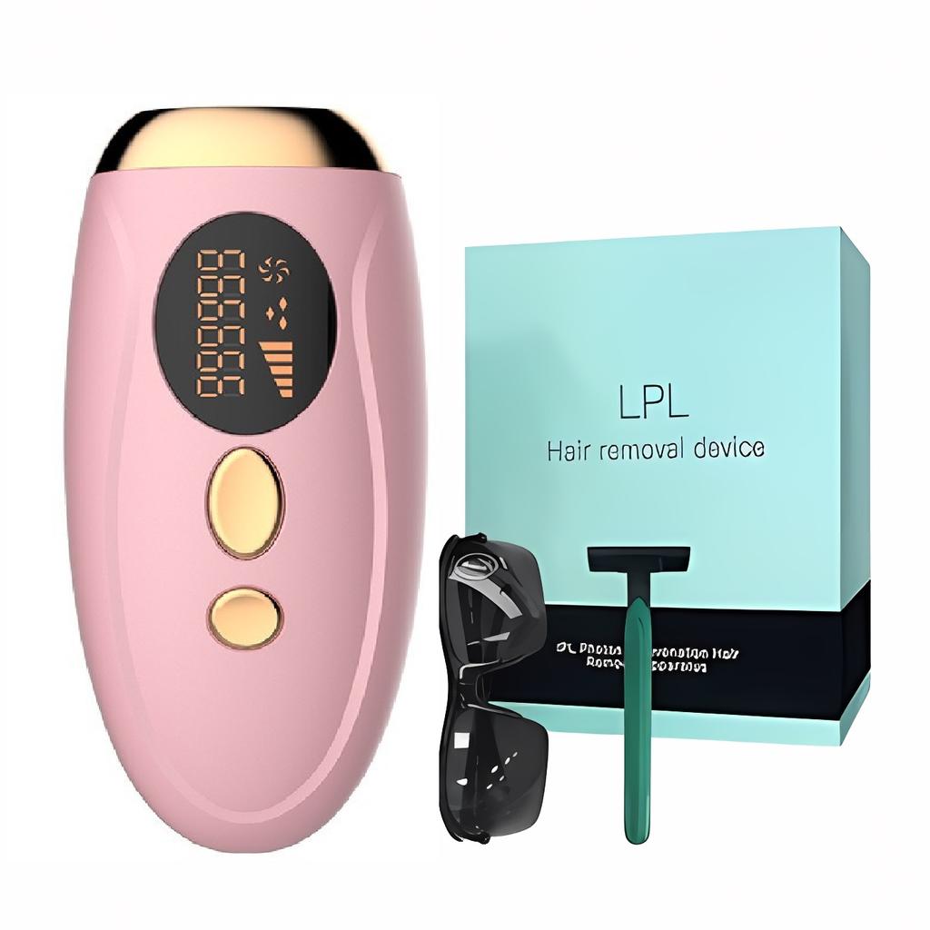 HOMZY Portable IPL Laser Epilator 999999 Flashes - Painless, Permanent Hair Removal for Women’s Body and Bikini Line