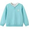 Balabala Kids' Unisex Faux Two-Piece Long Sleeve Sweatshirt