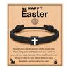 Easter Basket Stuffers for Teens Men Women Inspirational Religious Bible Verse Joshua 1:9 Cross Bracelet