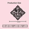 Arabic Black Metal Wall Art Islamic Decor for Living Room Ramadan Festival