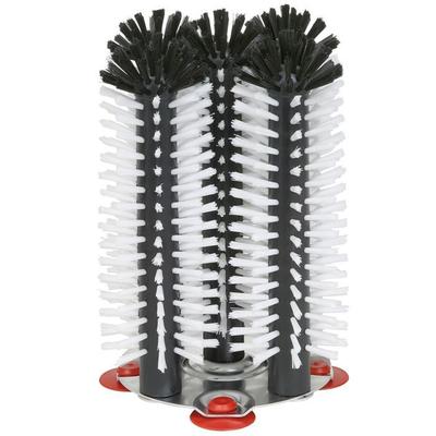 Glass Washer Brush, Cleaning Brushes for Glass - with Metal Bottom, Delfin, 5 X 25 Cm