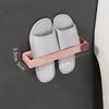 2025 Bathroom Slipper Shelf No Punching Wall Mounted One Piece Shoe Rack Space Saving Shelf Bathroom Hanging Bathroom Storage
