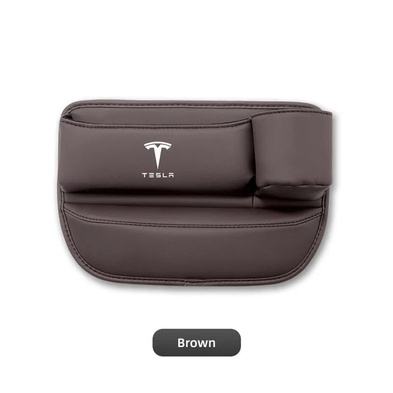 Adesivo per Auto 2025 Scatola Portaoggetti Calda per Spazio Sedile Auto Organizer Multifunzione Portabicchieri Per Tesla Model-Y Model-3 Model-X Model-S Cyber