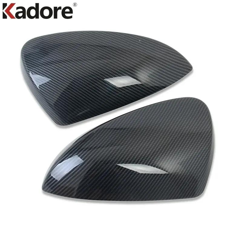 Rearview Mirror Cover Trim For Toyota Rush 2018      2024 Carbon Fiber Car Side Wing Mirrors Cap Accessories