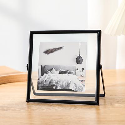 4/6 Zoll Fotorahmen Schlichter Stil Transparente Acrylrahmen für DIY Handgemachte Bilder Weihnachtsgeschenk Heim Tischdekoration