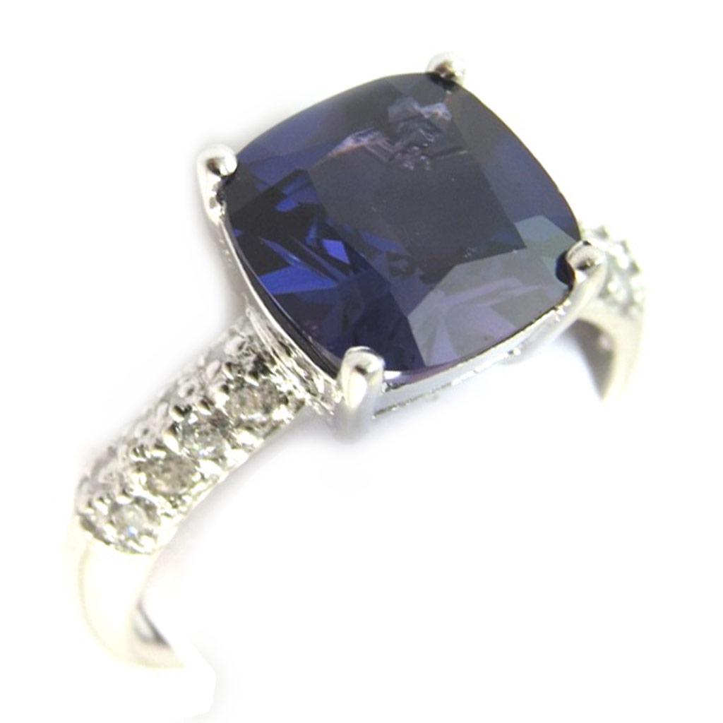 Deep Purple 'Sissi' Silver Ring