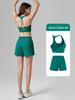 Spring/Summer 2026 Women's Quick-Dry Sports Set: Anti-Exposure Shorts, Lightweight Strappy Outerwear, Yoga Underwear.