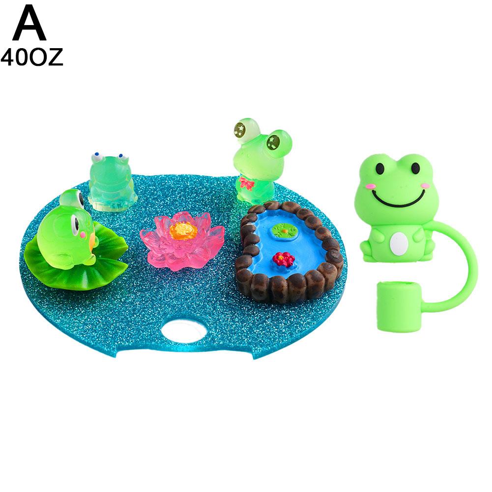 

Для чашки Ice Bully Cup 30/40 унций Frog Pond Brand Water Cup аксессуары совместимы с крышкой Stanley Cup Frog Straw Cap светится ночью