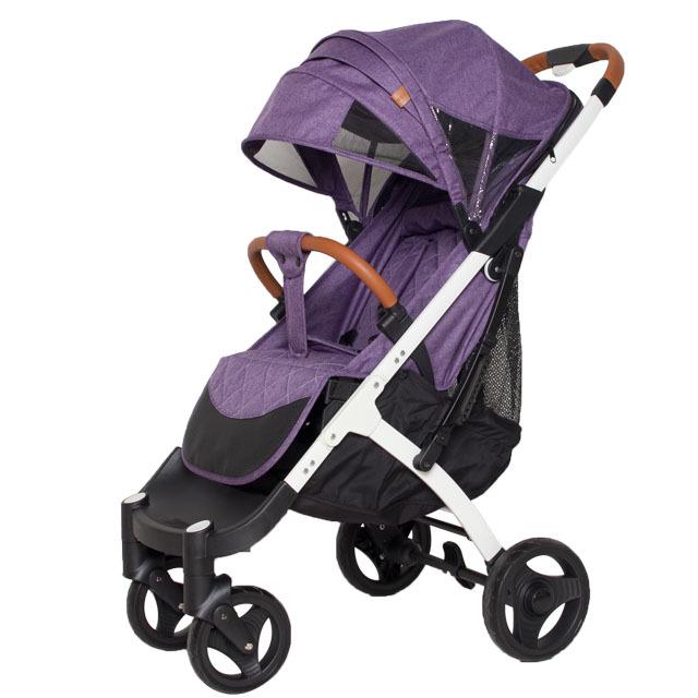 BB Leichter Kinderwagen: Ein-Knopf-Faltung, Stoßdämpfend, Verstellbarer Sitz zum Sitzen oder Liegen.