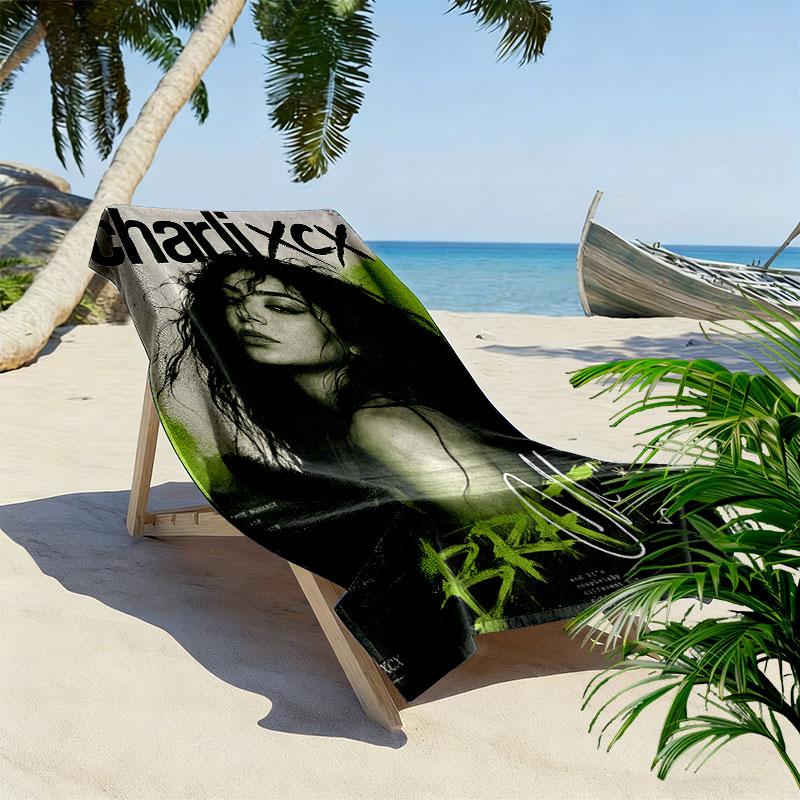 Charli XCX Beach Towel, Large Soft Quick Dry Towel for Beach Camping Swimming