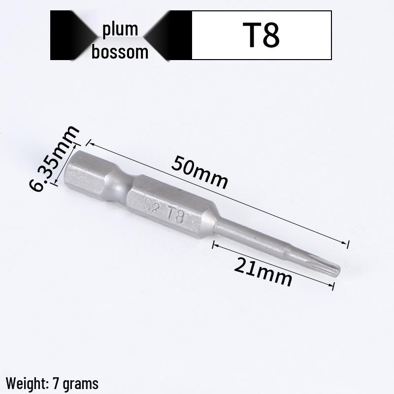 Magnetic Plum Blossom Screwdriver Replacement Bits T15 T20 T25 T30