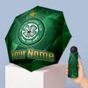 Celtic FC Manual Five Fold 8 Rib Umbrella Support Custom Text, Lightweight Travel Umbrella