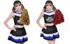 Naissant Svart Cheerleader Cosplay Kostyme Pomponsett & (M)