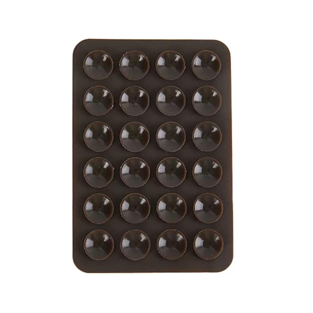 Mobile Phone Color Fixture Suction Cup Backed Adhesive Silicone Rubber Sucker Pad Double Side Silicone Suction Pad For Fixed Pad