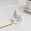 Statua Sacra di Shiva Stampata in 3D con Toro Nandi, Decorazione Miniatura da Scrivania per la Meditazione, Regalo Spirituale per Praticanti Yoga e Benedizione Altare di Casa