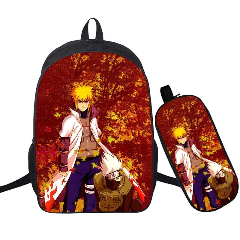 Riman 3D Digital Printing Backpack Two-piece Set Full-color Backpack Student Schoolbag