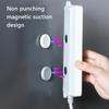 2 Stück Runder Magnet+Kunststoff Fernbedienungshalter Wandmontage Hängehaken Magnetische Matte